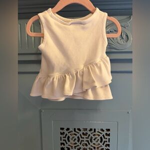 The Beaufort Bonnet Company Cream Ruffle Swim Tank Top
